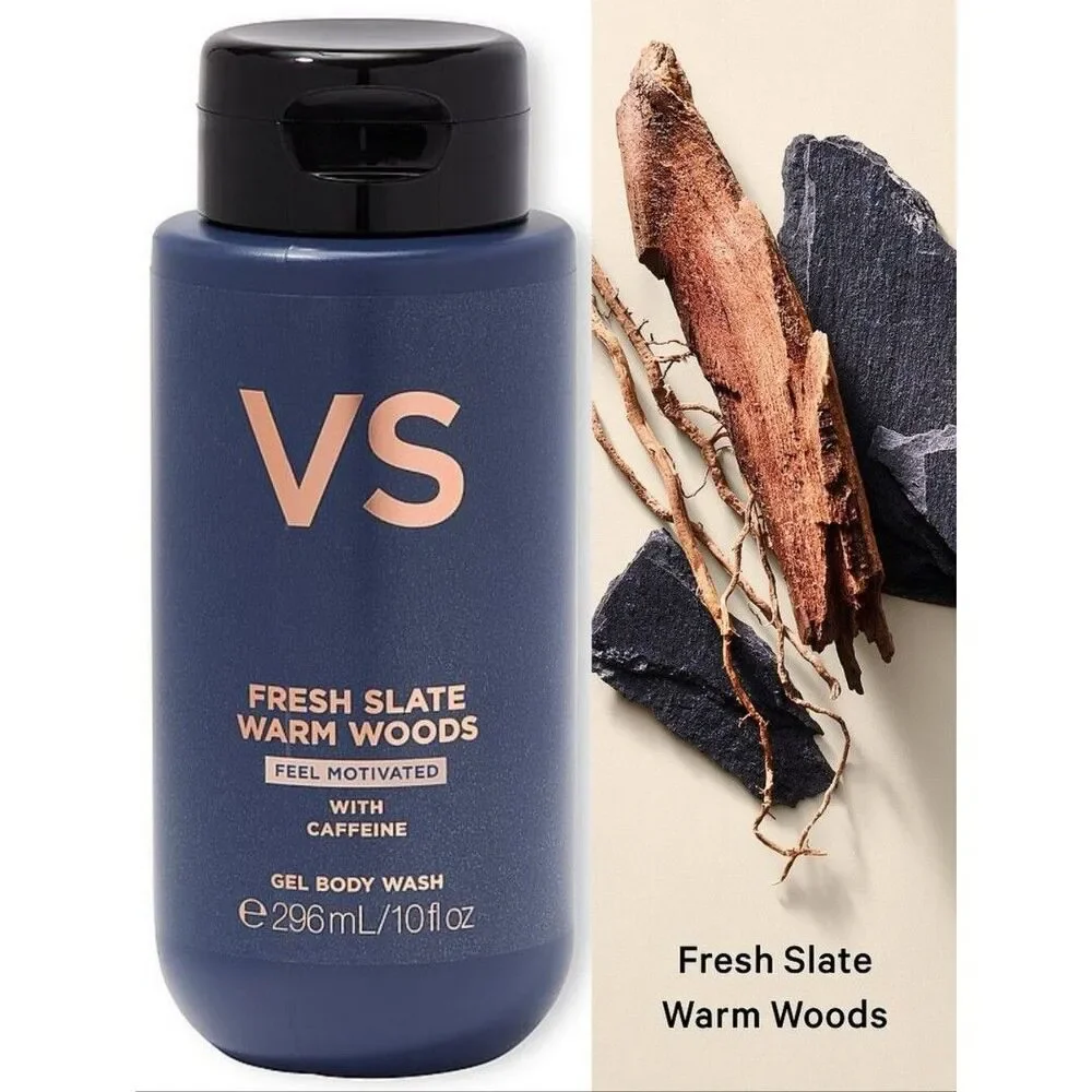 Victoria's Secret Men's Fresh Slate Warm Woods Gel Body Wash 10oz NEW